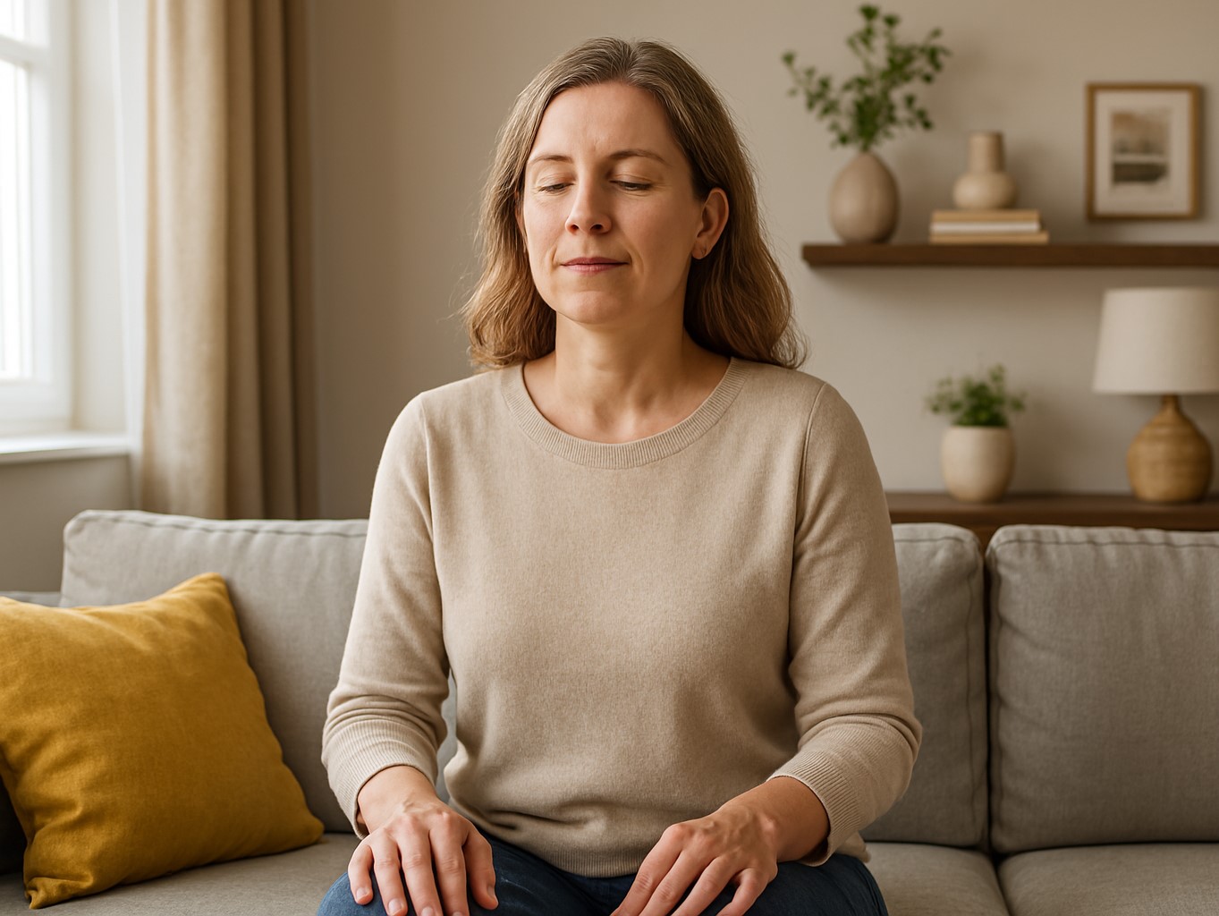 Personne en autohypnose